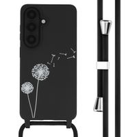 imoshion Siliconen design hoesje met koord Samsung Galaxy S26 - Dandelion Black