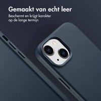 Accezz MagSafe Leather Backcover Apple iPhone 15 - Nightfall Blue