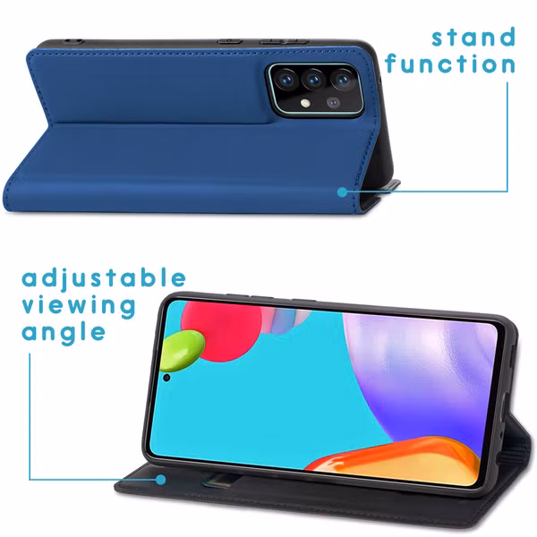 imoshion Slim Folio Bookcase Samsung Galaxy A52(s) (5G/4G) -Donkerblauw