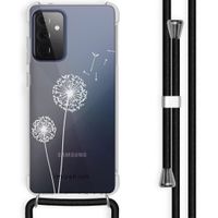 imoshion Design hoesje met koord voor Samsung Galaxy A72 - Paardenbloem - Wit