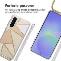 imoshion Design hoesje met koord Samsung Galaxy A36 - Beige Graphic
