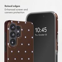 Selencia Vivid Back Cover with MagSafe Samsung Galaxy S26 Ultra - Happy Dots Chocolate
