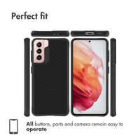 imoshion Rugged Hybrid Case Samsung Galaxy S21 - Zwart