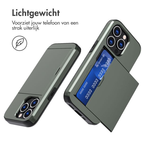 imoshion Backcover met pasjeshouder Apple iPhone 15 Pro - Donkergroen