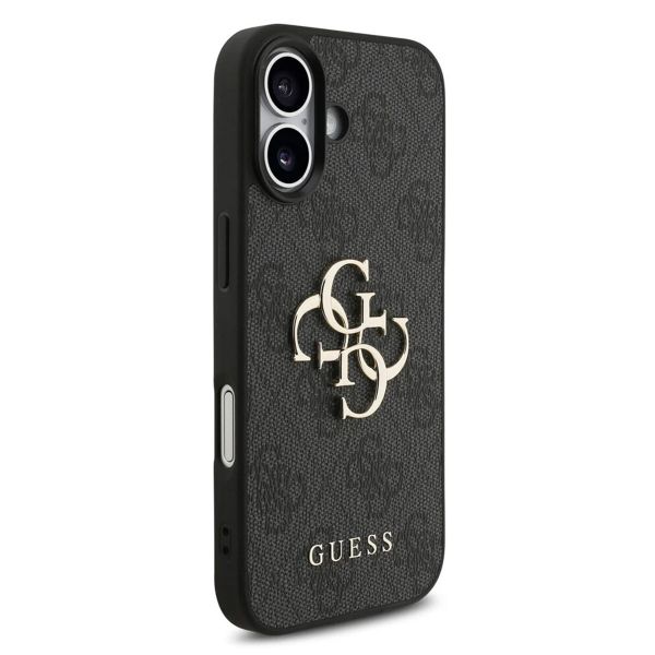 Guess 4G Metal Logo Backcover Apple iPhone 17 - Zwart