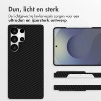 Accezz MagSafe Kevlar Backcover Samsung Galaxy S25 Ultra - Zwart