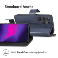 imoshion Luxe Bookcase Samsung Galaxy S24 Ultra - Donkerblauw
