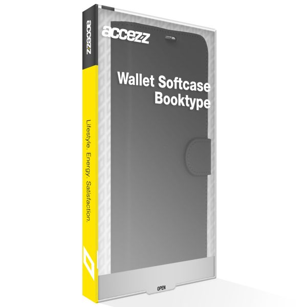 Accezz Wallet Softcase Bookcase Samsung Galaxy A25 (5G) - Zwart