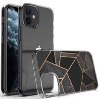 imoshion Design hoesje iPhone 12 Mini - Grafisch Koper / Zwart