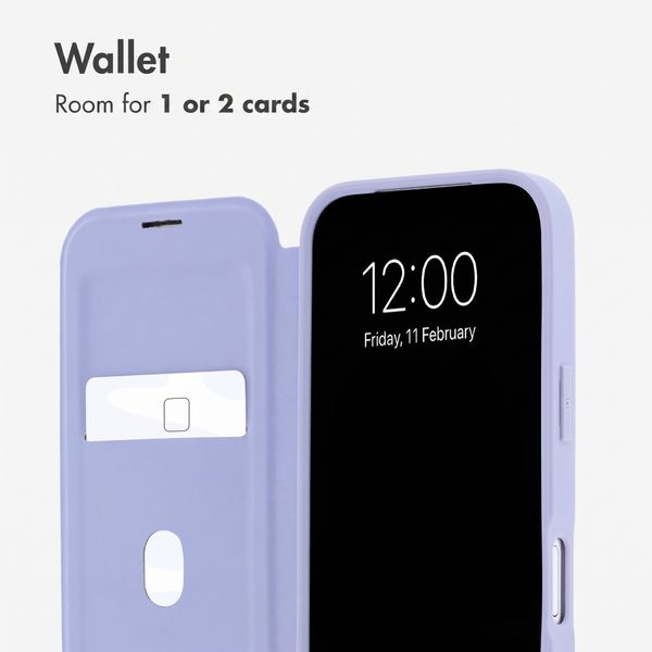 imoshion Transparent Wallet Case with MagSafe Apple iPhone 18 Pro Max / 17 Pro Max - Lilac