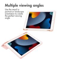 imoshion Trifold Hard Case Book Cover Apple iPad 9 (2021) 10.2 inch / iPad 8 (2020) 10.2 inch / iPad 7 (2019) 10.2 inch - Pink