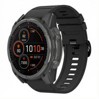 imoshion QuickFit® Stripe Siliconenbandje  - Garmin 26 mm aansluiting - Zwart