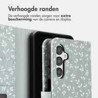 imoshion Design Bookcase Samsung Galaxy A16 - Smoke Green Flowers