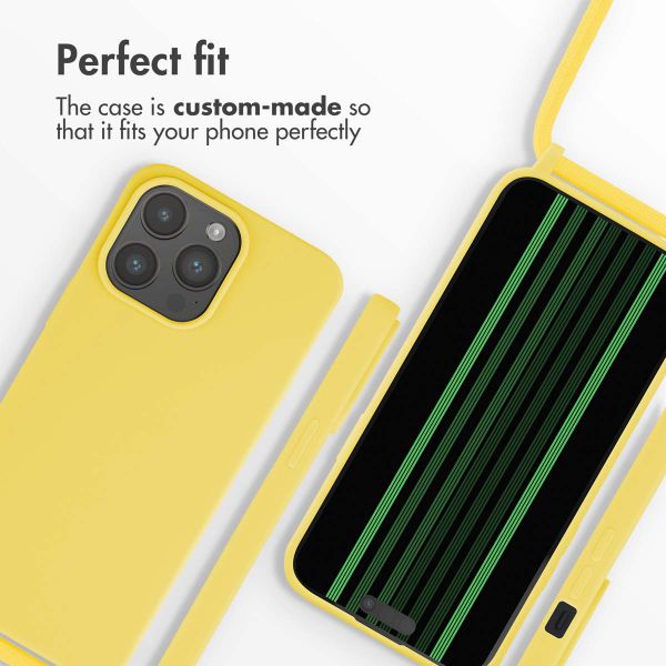 imoshion Silicone Case with Strap Apple iPhone 15 Pro Max - Yellow