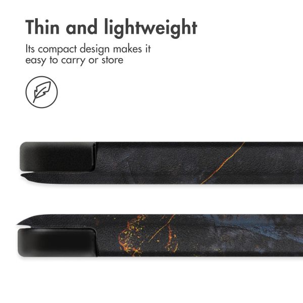 imoshion Design Trifold Case Apple iPad Pro 13 (2025) M5 / (2024) M4 - Black Marble