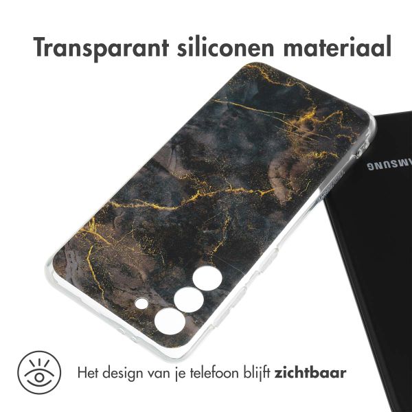 imoshion Design hoesje Samsung Galaxy S21 - Black Marble