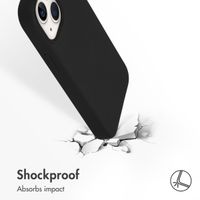 Accezz Liquid Silicone Back Cover with MagSafe Apple iPhone 13 Mini - Black