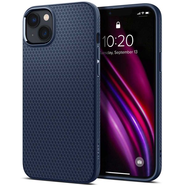 Spigen Liquid Air Backcover iPhone 14 Plus - Donkerblauw