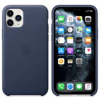 Apple Leather Backcover iPhone 11 Pro - Midnight Blue