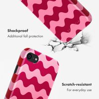 Selencia Vivid Back Cover Apple iPhone SE (2022 / 2020) / 8 / 7 / 6(s) - Wave Vibes Lipstick