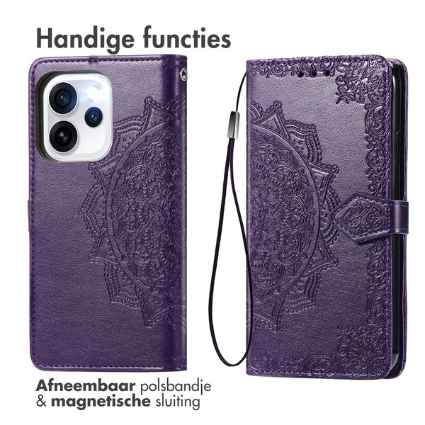 imoshion Mandala Bookcase Oppo Reno15 F (5G) - Paars