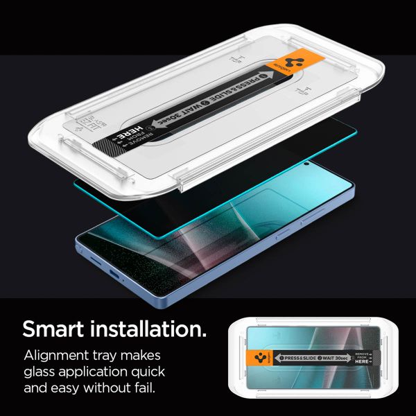 Spigen GLAStR Privacy EZ Fit Screenprotector + Applicator Samsung Galaxy S25 Ultra