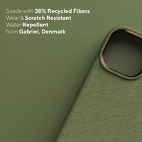 Njorð Collections Suède Comfort+ Case iPhone 14 Pro - Olive