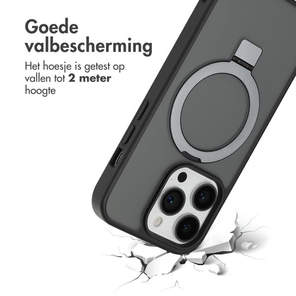 Accezz Ring Stand Backcover met MagSafe Apple iPhone 14 Pro - Zwart