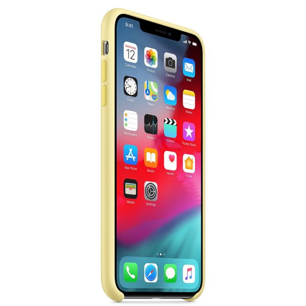 Apple Silicone Backcover iPhone Xs Max - Mellow Yellow