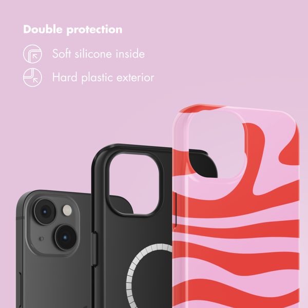 Selencia Vivid Back Cover with MagSafe Apple iPhone 14 - Dream Swirl Pink