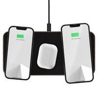 Woodcessories MultiPad Wireless charger - Draadloze oplaadpad - Walnoothout