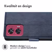 imoshion Luxe Bookcase Motorola Edge 50 Fusion - Donkerblauw