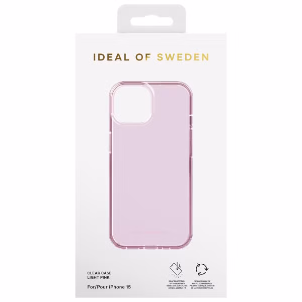 iDeal of Sweden Clear Case Apple iPhone 15 - Light Pink