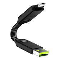 Rolling Square inCharge® X 6-in-1 sleutelhanger oplaadconnector - Black