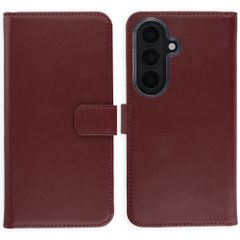 Selencia Echt Leren Bookcase Samsung Galaxy S26 - Burgundy