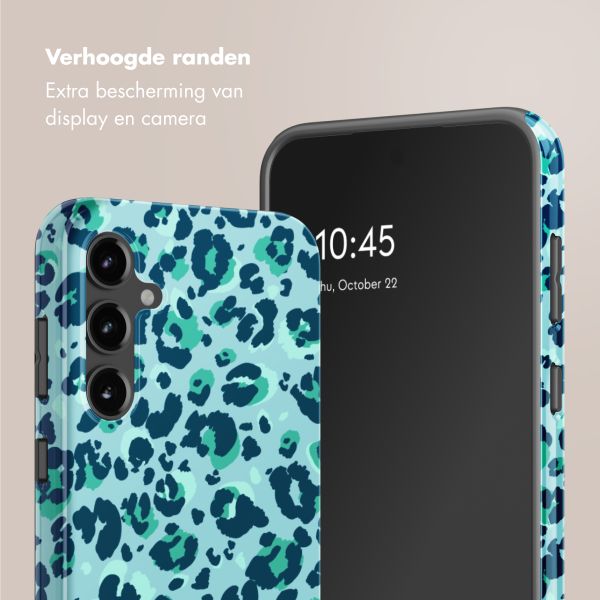 Selencia Vivid Tough Backcover Samsung Galaxy S23 FE - Wild Spots Light Blue