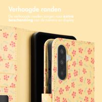 imoshion Design Bookcase Samsung Galaxy A36 - Sunny Yellow Petite Flowers