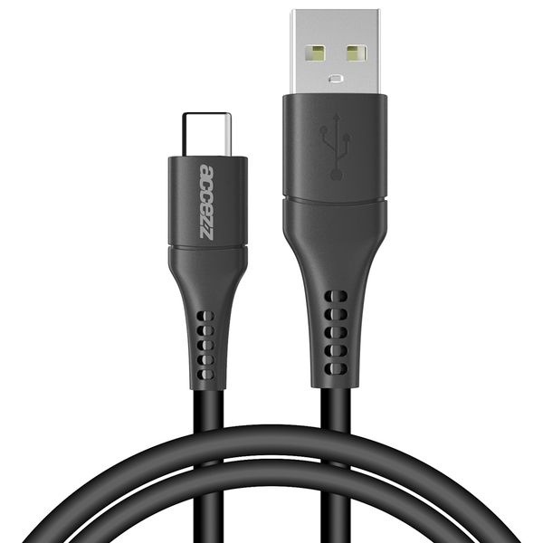 Accezz USB-C naar USB kabel Samsung Galaxy A52 (5G) - 1 meter - Zwart