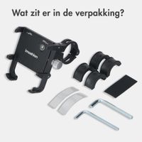 imoshion Aluminium Telefoonhouder Fiets - Lichtgewicht - Universeel - Zwart