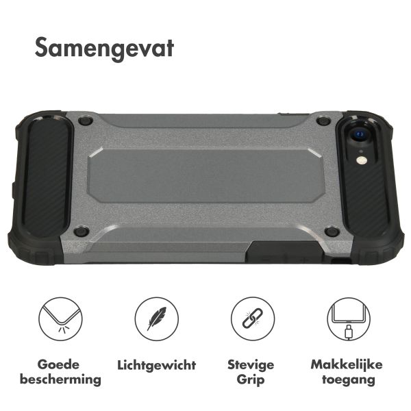 imoshion Rugged Xtreme Backcover iPhone SE (2022 / 2020) 8 / 7 - Donkergrijs