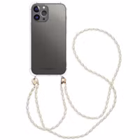 imoshion Backcover met koord + armband - Parels Apple iPhone 13 Pro Max
