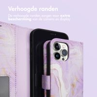 imoshion Design Bookcase Apple iPhone 12 (Pro) - Purple Marble