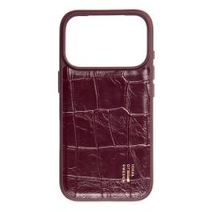 iDeal of Sweden Vegan Leather MagSafe Backcover Apple iPhone 18 Pro / 17 Pro - Fine Wine Croco
