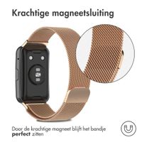 imoshion Milanees magnetisch bandje Huawei Watch Fit - Rosé Goud