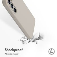 Accezz Liquid Silicone Back Cover with MagSafe Samsung Galaxy S26 Plus - Stone