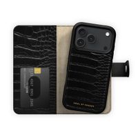 iDeal of Sweden Magnet Wallet+ Bookcase Apple iPhone 18 Pro Max / 17 Pro Max - Black Croco
