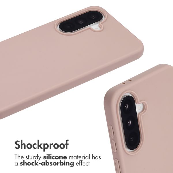 imoshion Silicone Case with Strap Samsung Galaxy A37 (5G) - Sand Pink
