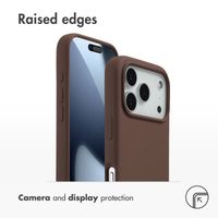 Accezz Liquid Silicone Back Cover with MagSafe Apple iPhone 17 Pro - New Tea Brown