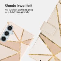 imoshion Design Bookcase Samsung Galaxy A35 - Beige Graphic