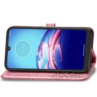 Mandala Bookcase Motorola Moto E6s - Rosé Goud